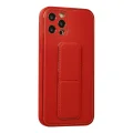 BUĞZ İphone 12 Pro Kılıf Coco Deri Standlı Kapak - Kırmızı