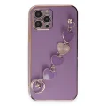 BUĞZ İphone 12 Pro Kılıf Esila Silikon - Mor