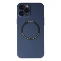 BUĞZ İphone 12 Pro Kılıf Jack Magneticsafe Lens Silikon - Lacivert