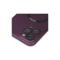 BUĞZ İphone 12 Pro Kılıf Jack Magneticsafe Lens Silikon - Mürdüm