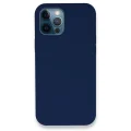 BUĞZ İphone 12 Pro Kılıf Lansman Legant Silikon - Lacivert