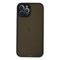 BUĞZ İphone 12 Pro Kılıf Montreal Silikon Kapak - Siyah
