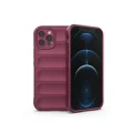 BUĞZ İphone 12 Pro Kılıf Optimum Silikon - Bordo