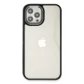 BUĞZ İphone 12 Pro Max Kılıf Dora Kapak - Siyah