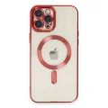 BUĞZ İphone 12 Pro Max Kılıf Kross Magneticsafe Kapak - Kırmızı