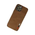 BUĞZ İphone 12 Pro Max Kılıf Loop Deri Silikon - Kahverengi