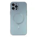BUĞZ İphone 12 Pro Max Kılıf Moshi Lens Magneticsafe Silikon - Sierra Blue