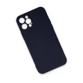 BUĞZ İphone 12 Pro Max Kılıf Nano İçi Kadife Silikon - Lacivert