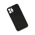 BUĞZ İphone 12 Pro Max Kılıf Nano İçi Kadife Silikon - Siyah