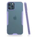 BUĞZ İphone 12 Pro Max Kılıf Platin Silikon - Lila