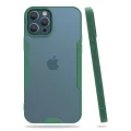 BUĞZ İphone 12 Pro Max Kılıf Platin Silikon - Yeşil