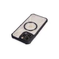 BUĞZ İphone 12 Pro Max Kılıf Prag Magneticsafe Kapak - Siyah