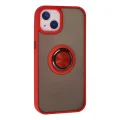 BUĞZ İphone 13 Kılıf Montreal Yüzüklü Silikon Kapak - Kırmızı