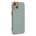 BUĞZ İphone 13 Kılıf Volet Silikon - Açık Yeşil