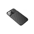 BUĞZ İphone 13 Pro Kılıf Auto Focus Karbon Kapak - Siyah