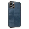 BUĞZ İphone 13 Pro Kılıf Coco Karbon Silikon - Mavi