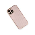 BUĞZ İphone 13 Pro Kılıf Coco Karbon Silikon - Pembe