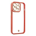 BUĞZ İphone 13 Pro Kılıf Liva Lens Silikon - Kırmızı