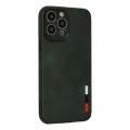 BUĞZ İphone 13 Pro Kılıf Loop Deri Silikon - Yeşil