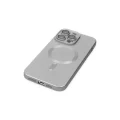 BUĞZ İphone 13 Pro Kılıf Moshi Lens Magneticsafe Silikon - Gümüş