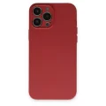 BUĞZ İphone 13 Pro Kılıf Nano İçi Kadife Silikon - Kiremit