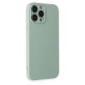 BUĞZ İphone 13 Pro Kılıf Nano İçi Kadife Silikon - Su Yeşili