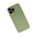 BUĞZ İphone 13 Pro Kılıf Nano İçi Kadife Silikon - Yeşil