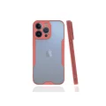 BUĞZ İphone 13 Pro Kılıf Platin Silikon - Pembe