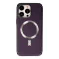 BUĞZ İphone 13 Pro Max Kılıf Coco Deri Magneticsafe Silikon - Derin Mor