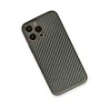 BUĞZ İphone 13 Pro Max Kılıf Coco Karbon Silikon - Füme