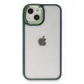 BUĞZ İphone 14 Plus Kılıf Dora Kapak - Haki Yeşil