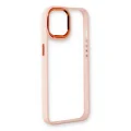 BUĞZ İphone 14 Plus Kılıf Dora Kapak - Pudra