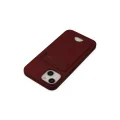 BUĞZ İphone 14 Plus Kılıf Kelvin Kartvizitli Silikon - Bordo