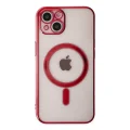 BUĞZ İphone 14 Plus Kılıf Magneticsafe Lazer Silikon - Kırmızı