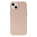 BUĞZ İphone 14 Plus Kılıf Nano İçi Kadife Silikon - Pudra