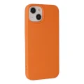 BUĞZ İphone 14 Plus Kılıf Nano İçi Kadife Silikon - Turuncu