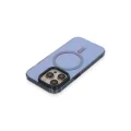 BUĞZ İphone 14 Pro Kılıf Anka Pc Magneticsafe Sert Metal Kapak - Sierra Blue