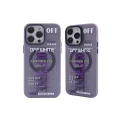 BUĞZ İphone 14 Pro Kılıf Apollo Magneticsafe Desenli Kapak - Apollo Mor - 3