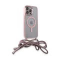BUĞZ İphone 14 Pro Kılıf Divo Lazer Askılı Magsafe Kapak - Pembe