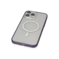 BUĞZ İphone 14 Pro Kılıf Grand Magneticsafe Kapak - Mor