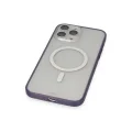 BUĞZ İphone 14 Pro Kılıf Grand Magneticsafe Kapak - Mor