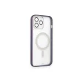 BUĞZ İphone 14 Pro Kılıf Grand Magneticsafe Kapak - Mor