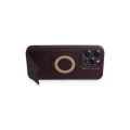 BUĞZ İphone 14 Pro Kılıf Merkür Magneticsafe Standlı Kapak - Derin Mor