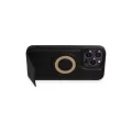 BUĞZ İphone 14 Pro Kılıf Merkür Magneticsafe Standlı Kapak - Siyah
