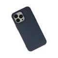 BUĞZ İphone 14 Pro Kılıf Nano İçi Kadife Silikon - Lacivert