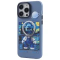 BUĞZ İphone 14 Pro Kılıf Prada Desenli Kapak - Prada Mavi - 1