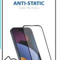 BUĞZ iPhone 14 PRO MAX 6D Anti Static Temperli Cam Ekran Koruyucu Kırılmaz Full Kaplama