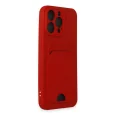 BUĞZ İphone 14 Pro Max Kılıf Kelvin Kartvizitli Silikon - Kırmızı