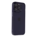 BUĞZ İphone 14 Pro Max Kılıf Luko Lens Silikon - Derin Mor
