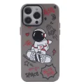 BUĞZ İphone 14 Pro Max Kılıf Prada Desenli Kapak - Prada Siyah - 1
